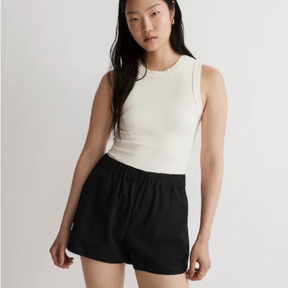Madewell Black Pull On Shorts - Medium